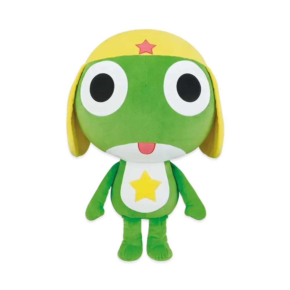 BANDAI "Ichiban Kuji" -Keroro Gunso- Last One Prize Sergeant Keroro Huggable Plush