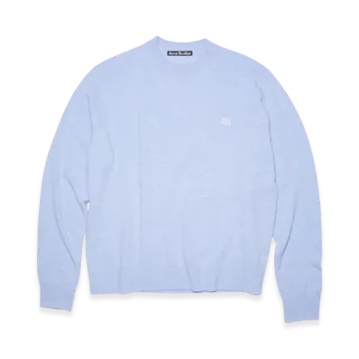Acne Studios Kalon Crewneck Sweater "Cornflower Blue Melange"