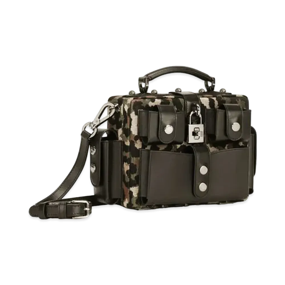 Dolce&Gabbana Crossbody Bag Camouflage Jacquard "Black"