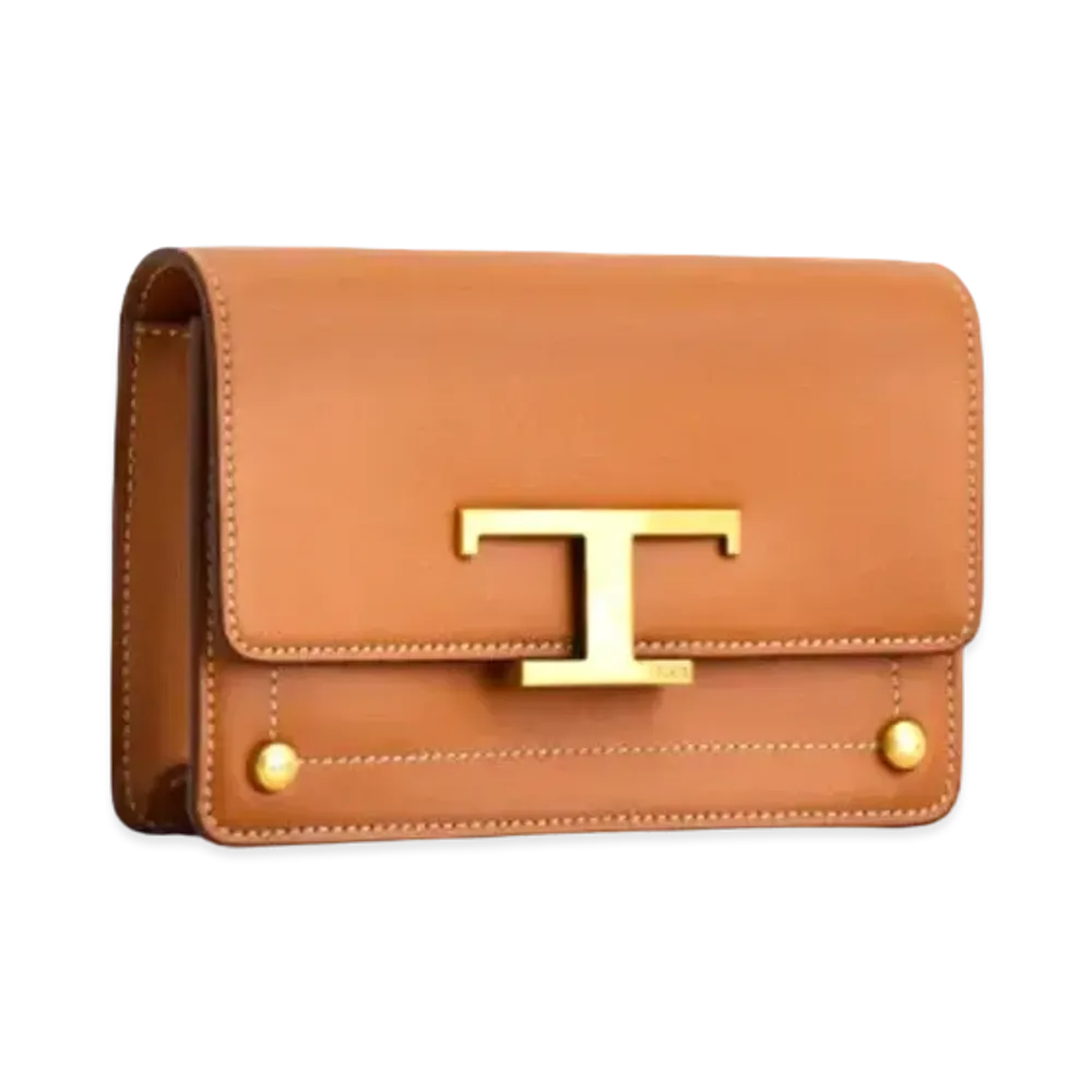 TOD'S T Timeless Belt Bag Micro "Brown"