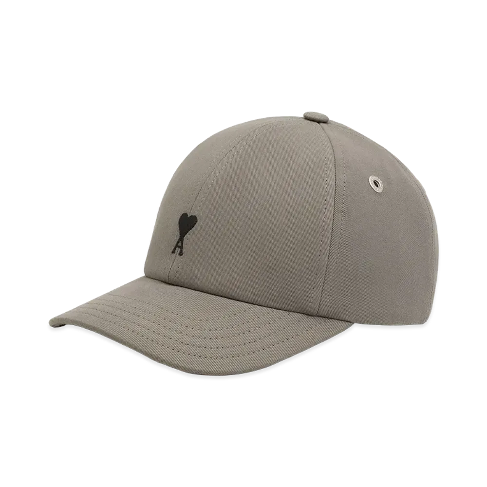 AMI PARIS Cotton Ami De Coeur Embroidery Cap "Grey"