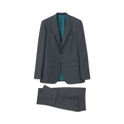 Paul Smith Gradient Stripe Single 2B Suit "Gray"