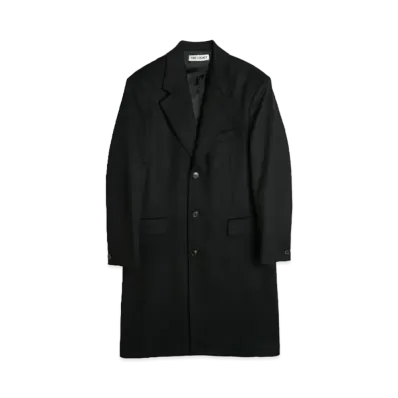 OUR LEGACY Dolphin Coat Heavy Melton "Black"