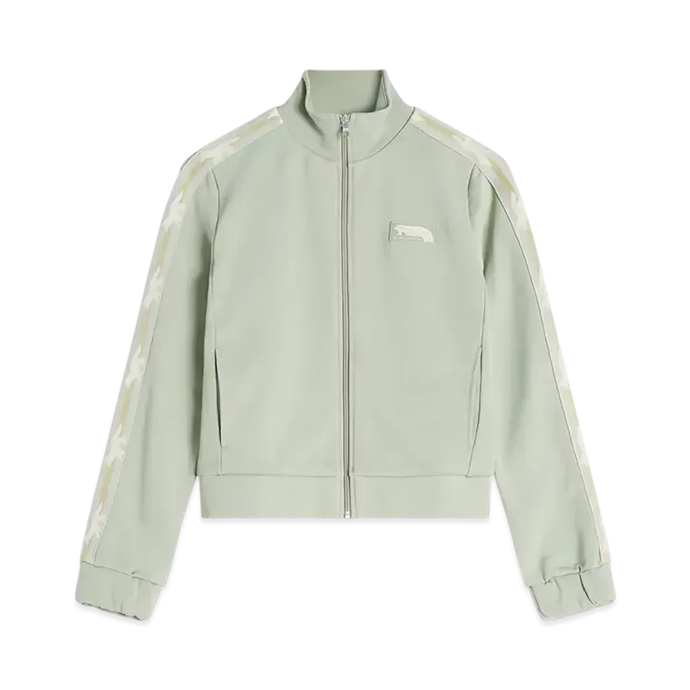 Maison Kitsune Flash Fox Zip Blouson "Court Green"