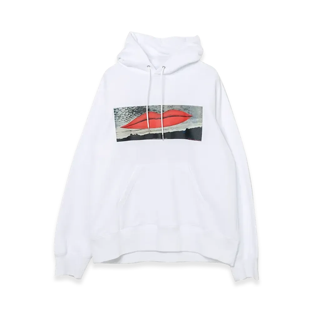 sacai Man Ray Print Hoodie "White"