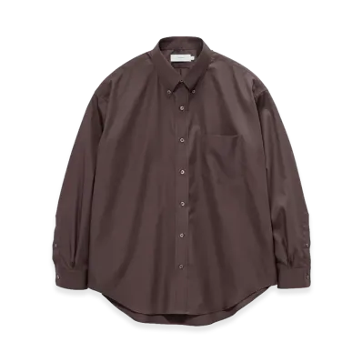 Graphpaper Easy Care Poplin L/S B.D Box Shirt "Brown"