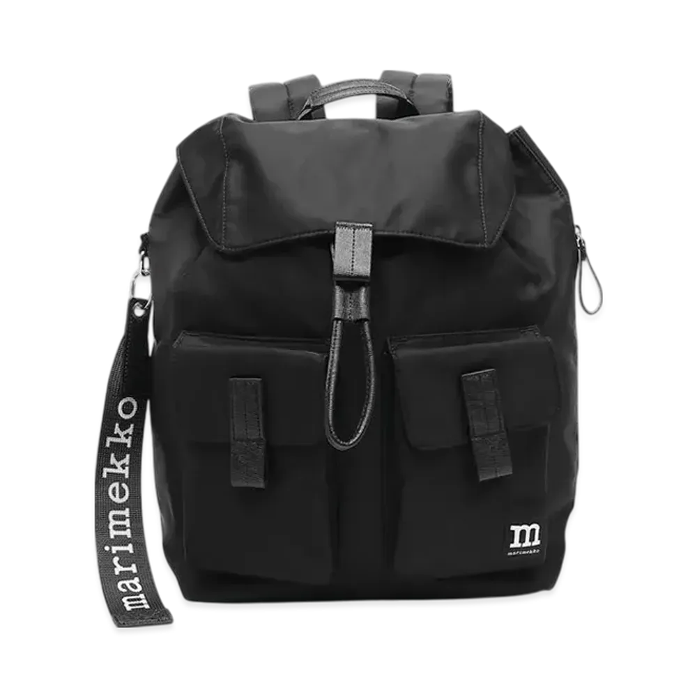 Marimekko Unikko Everything Backpack L "Solid Black"