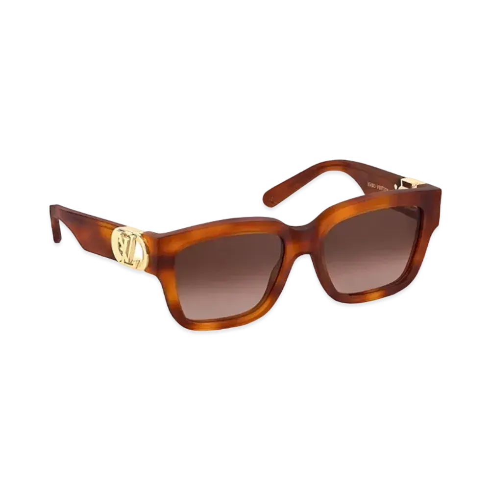 Louis Vuitton LV Link PM Square Sunglasses "Light Tortoise"