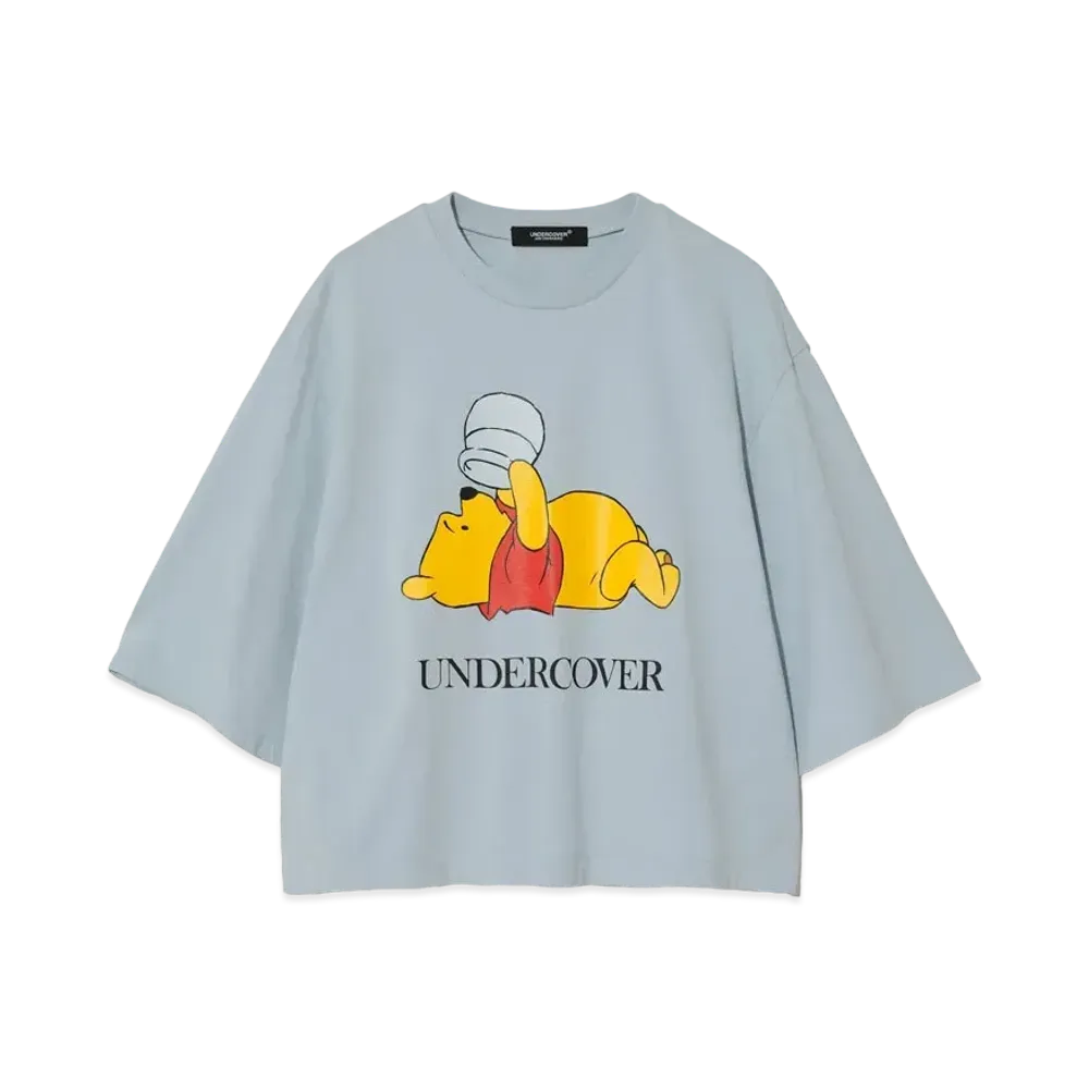 UNDERCOVER x Disney Cotton Wide Short Tee Winnie-the-Pooh "Light Blue"