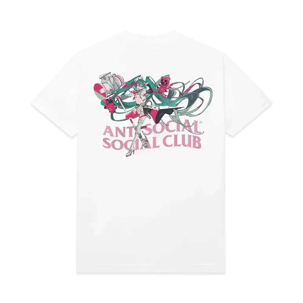 ANTI SOCIAL SOCIAL CLUB x Goodsmile Racing Cyber Isolation Tee "White"