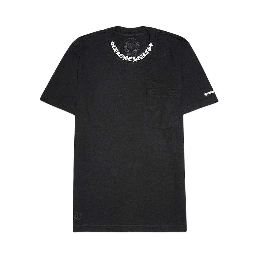 Chrome Hearts Neck Logo S/S T-Shirt "Black/White"