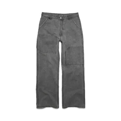 Acne Studios Patch Canvas Trousers "Carbon Gray"