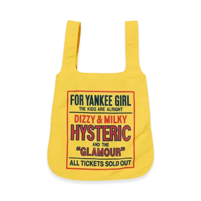 HYSTERIC GLAMOUR Women's Dizzy&Milky 2-Way Tote Bag "Yellow"