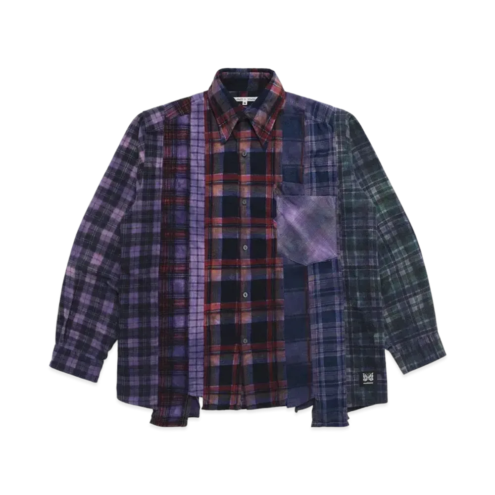 NEEDLES x madhappy Flannel Shirt "Purple Red"