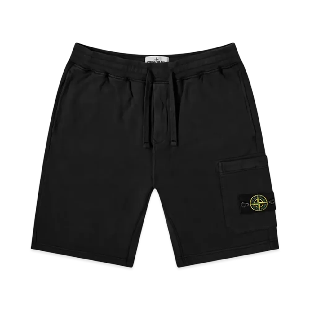 Stone Island 64651 Fleece Bermuda Shorts - 21SS "Black"
