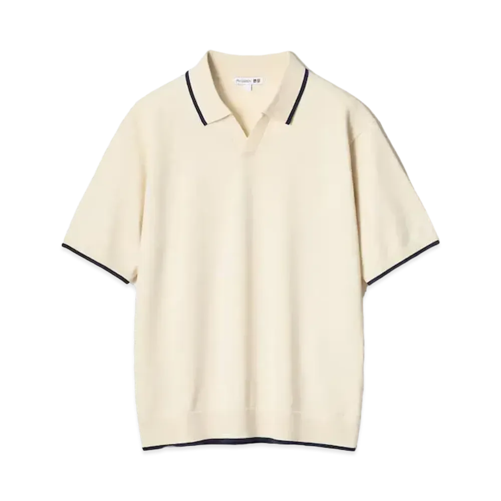 Uniqlo x JW Anderson 24SS Knit Polo Shirt "Natural"