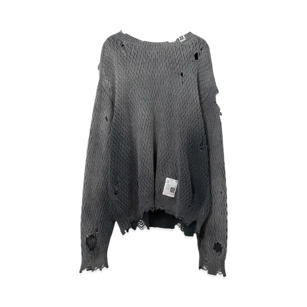 Maison MIHARA YASUHIRO Sun Faded Like Knit Sweater "Black"