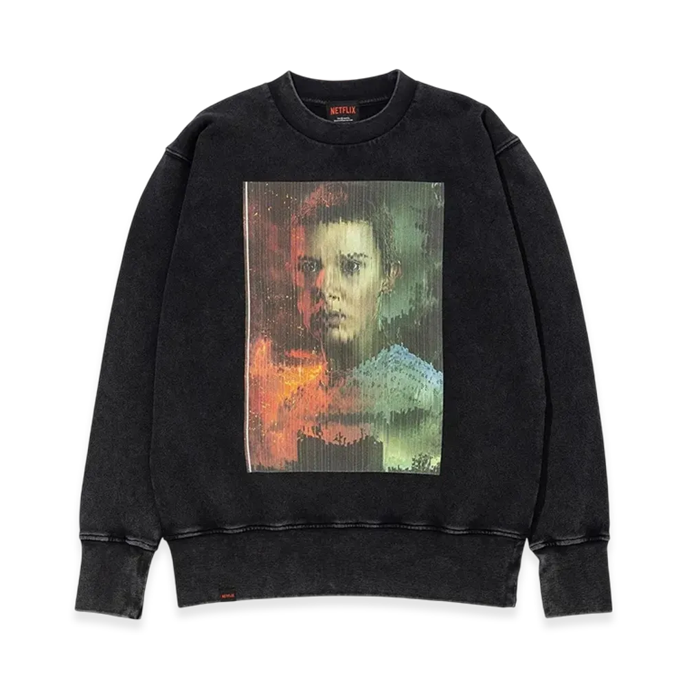 Netflix Stranger Things x V.A. x KOSUKE KAWAMURA Crewneck Sweat "Black"