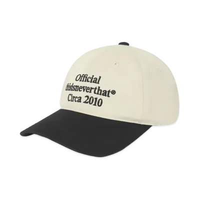 thisisneverthat Times Cap "Ivory/Black"