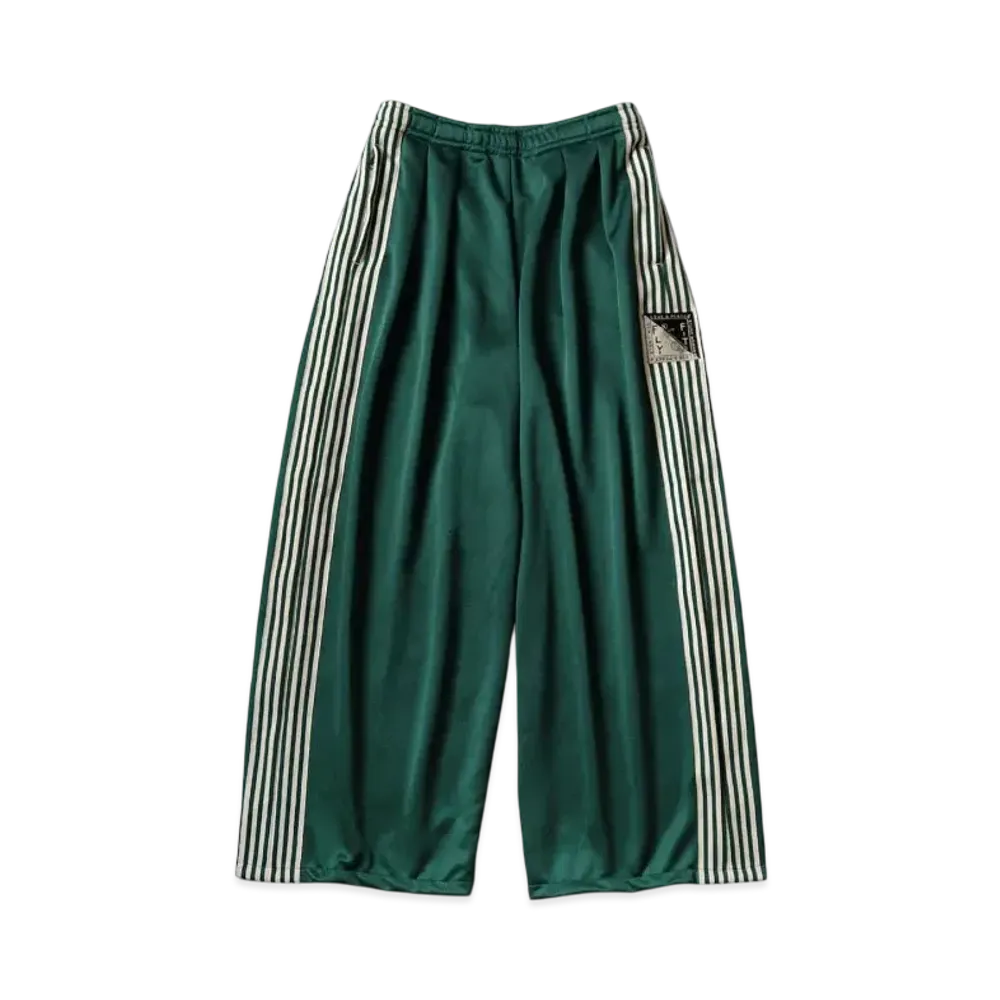 KAPITAL Smooth Jersey Stunt Man Woman Super Buggy Track Pants "Green"