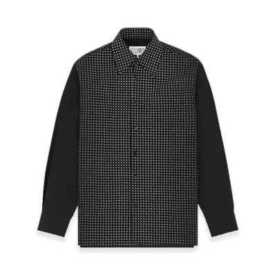 MM6 Maison Margiela Star Cotton Poplin Shirt "Black"