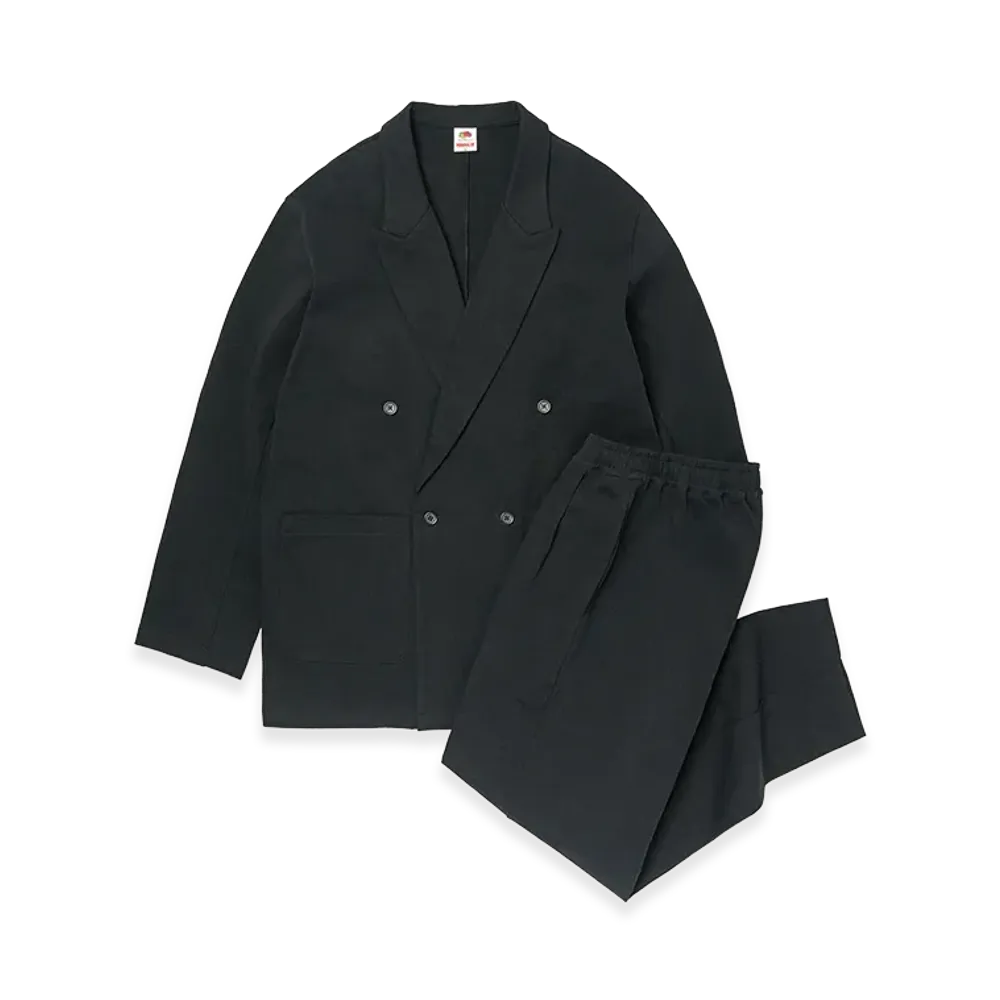 FRUIT OF THE LOOM x Keiji Kaneko Athletic Formal Double Suit "Black"