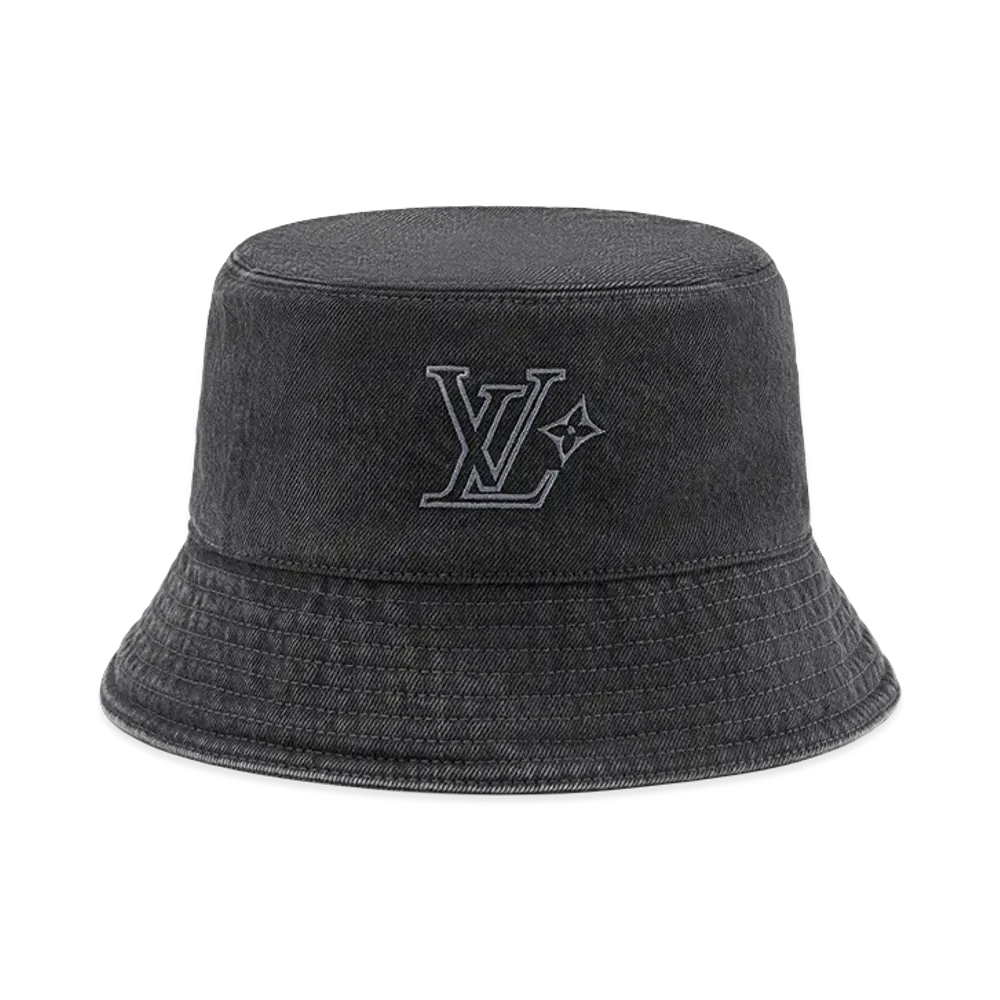 Louis Vuitton Bucket Hat LV Flower Washed "Black"