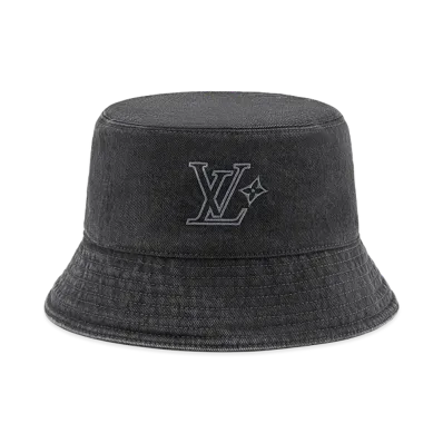Louis Vuitton Bucket Hat LV Flower Washed "Black"