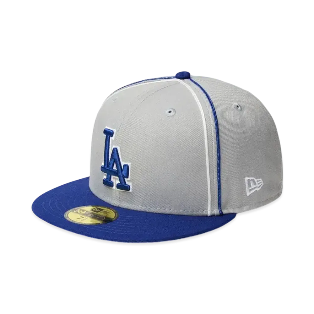NEW ERA 59Fifty MLB Taping Los Angeles Dodgers "Gray/Dark Royal"