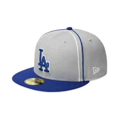 NEW ERA 59Fifty MLB Taping Los Angeles Dodgers "Gray/Dark Royal"