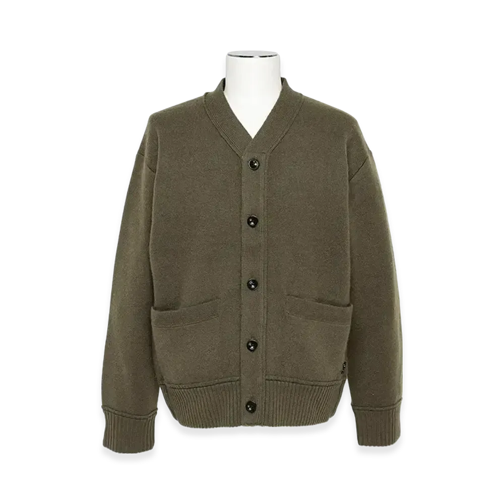 sacai S Cashmere Knit Cardigan "Khaki"
