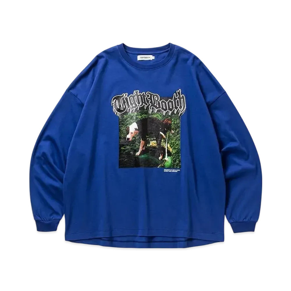 TIGHTBOOTH Doggy Piss L/S T-Shirt "Ultramarine"