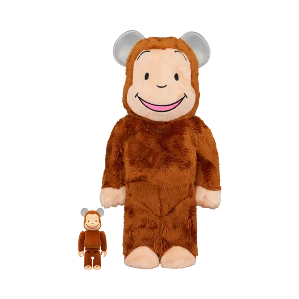MEDICOM TOY "BEARBRICK" -Curious George- Curious George Classic Ver. 100% & 400%