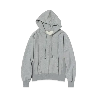 AURALEE Smooth Soft BD Sweat P/O Parka "Top Gray"