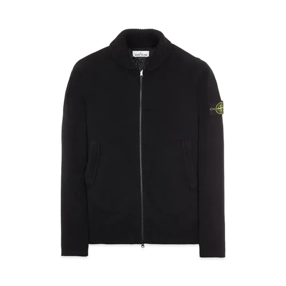 Stone Island 502A7 COMFORT WOOL-COTTON "Black"