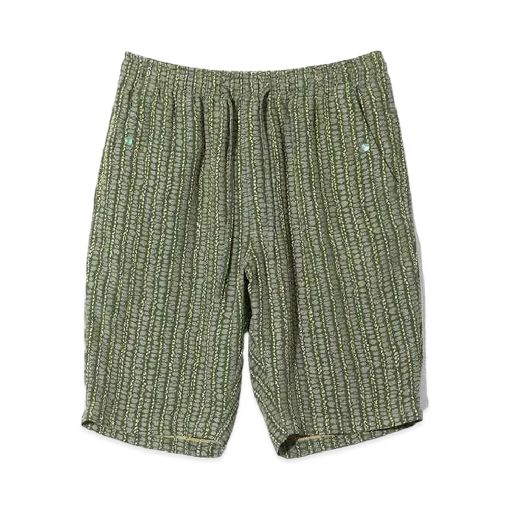 Needles String Cowboy Short - R/Ac/Pe Abstract Stripe Jq. "Green"