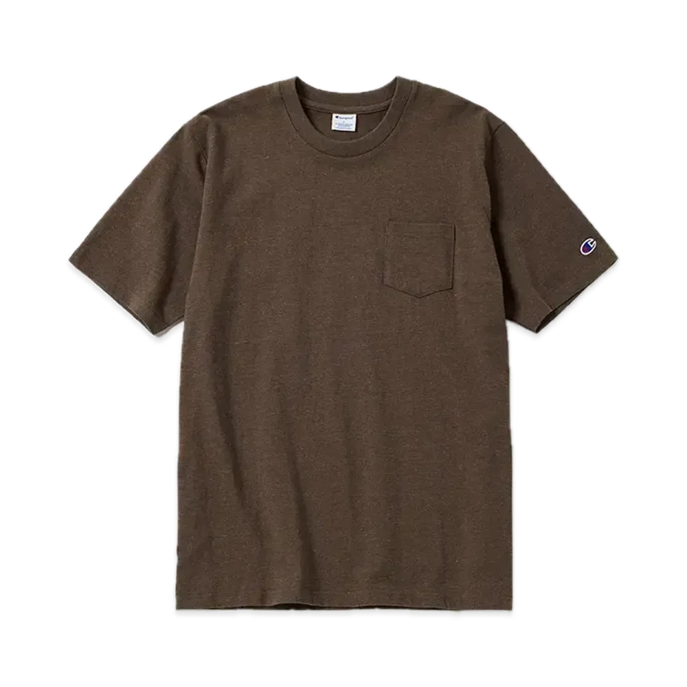 Champion Short Sleeve Pocket T-Shirt "Heather Brown"