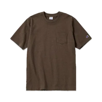 Champion Short Sleeve Pocket T-Shirt "Heather Brown"