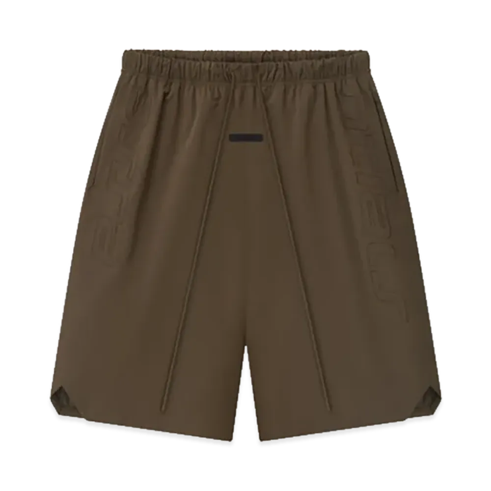 FEAR OF GOD ESSENTIALS Active Trace Relaxed Short "Brown"