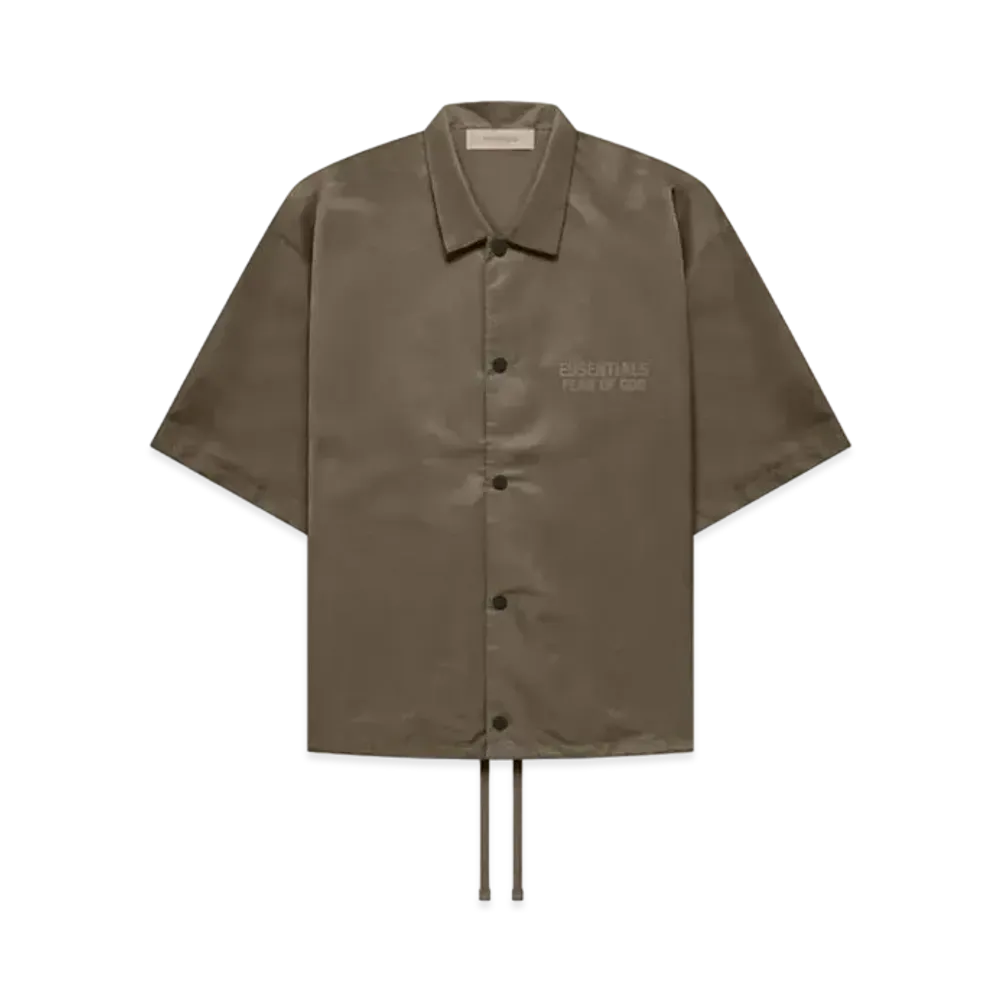 FEAR OF GOD ESSENTIALS SS Nylon Shirt "Wood"