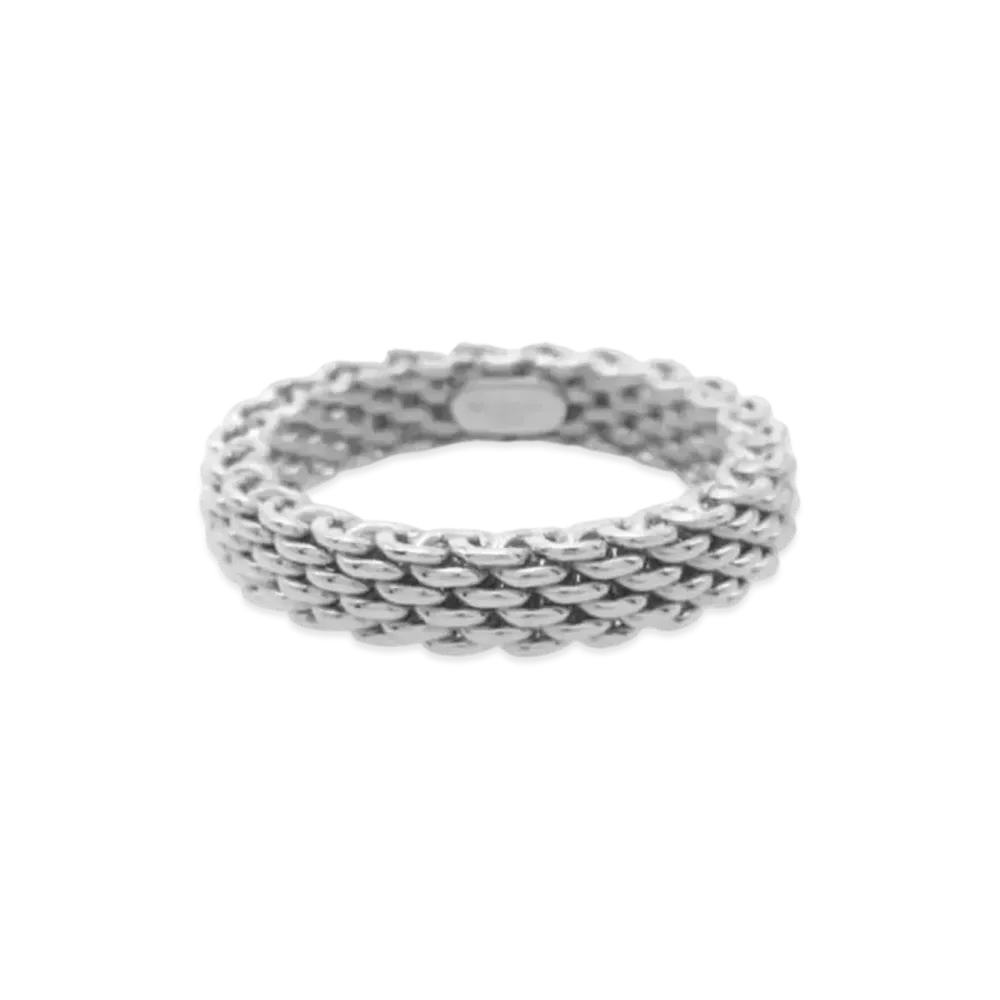Tiffany & Co Somerset Mesh Ring "Silver"
