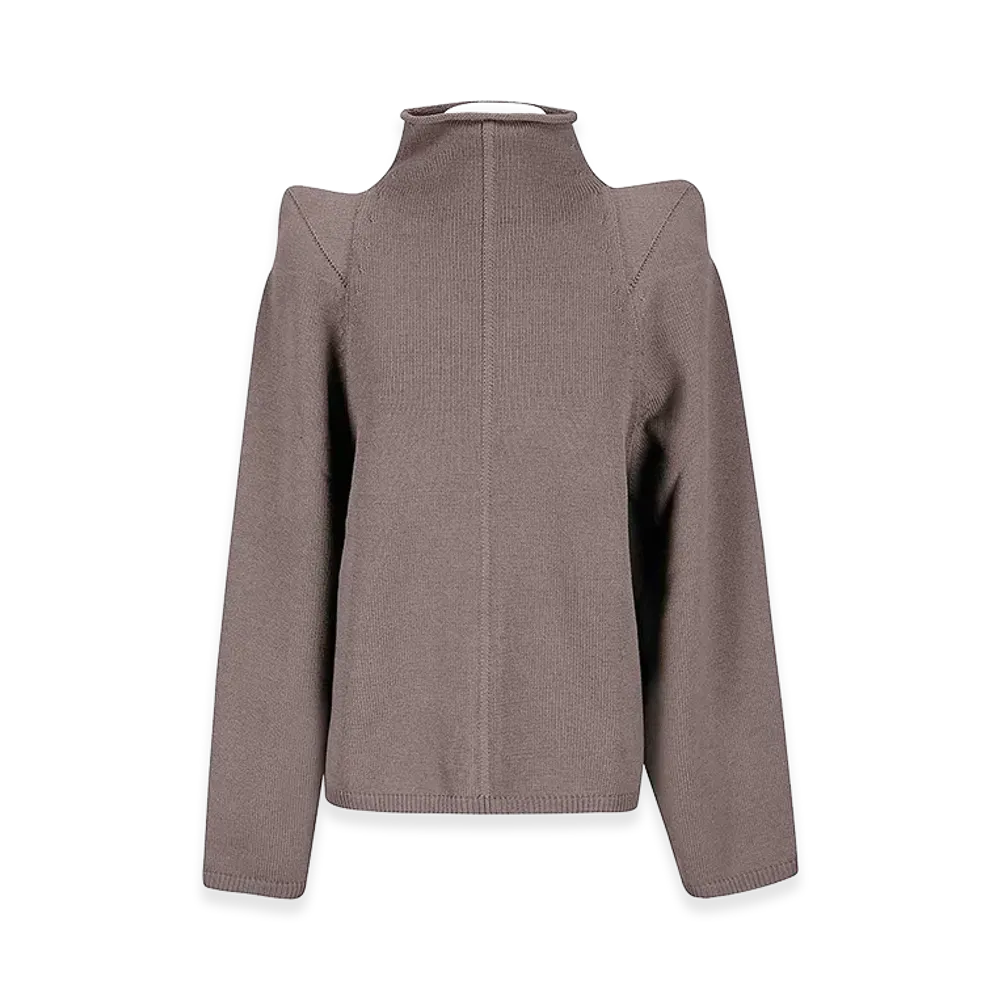 Rick Owens Women's Wool Top Sweater "Brown"