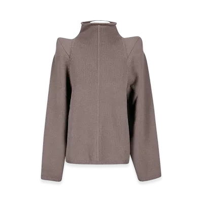 Rick Owens Women's Wool Top Sweater "Brown"
