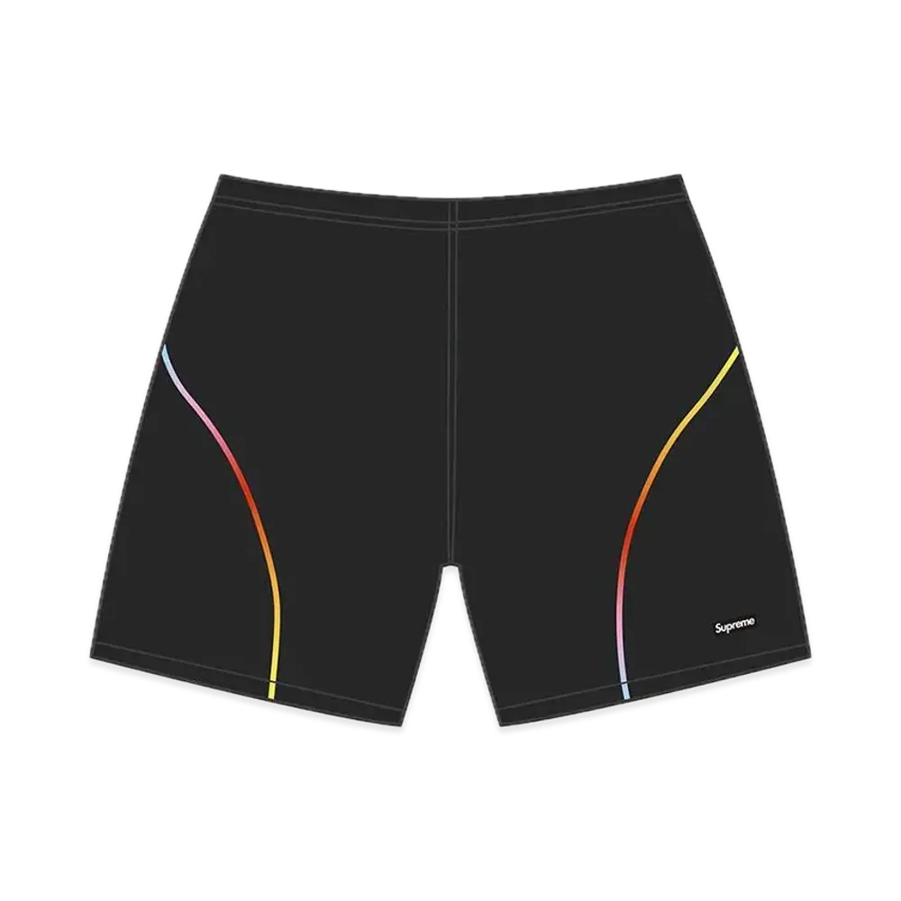 Supreme Gradient Piping Water Short "Black"