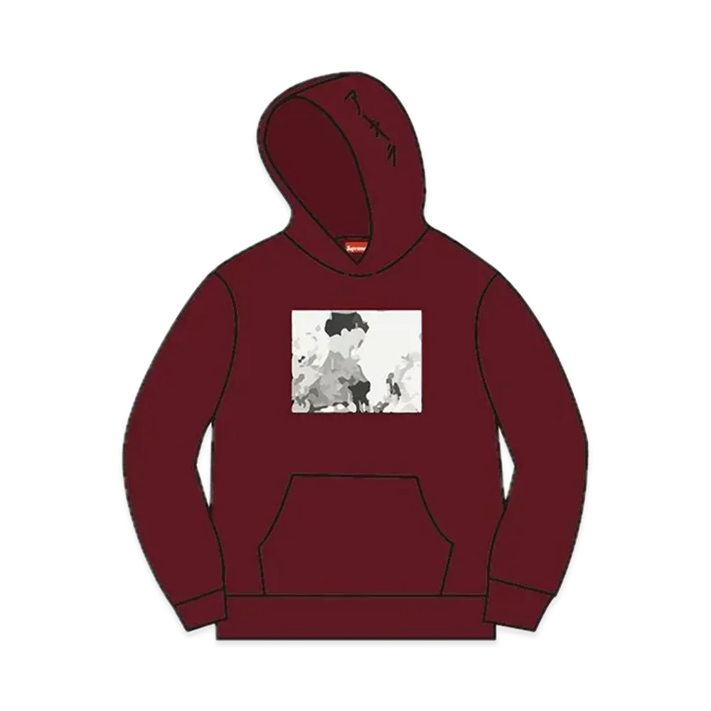 Supreme x AKIRA Arm Hooded Sweatshirt "Burgundy"