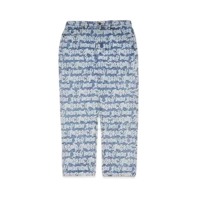Supreme Fat Tip Jacquard Regular Jean "Blue"