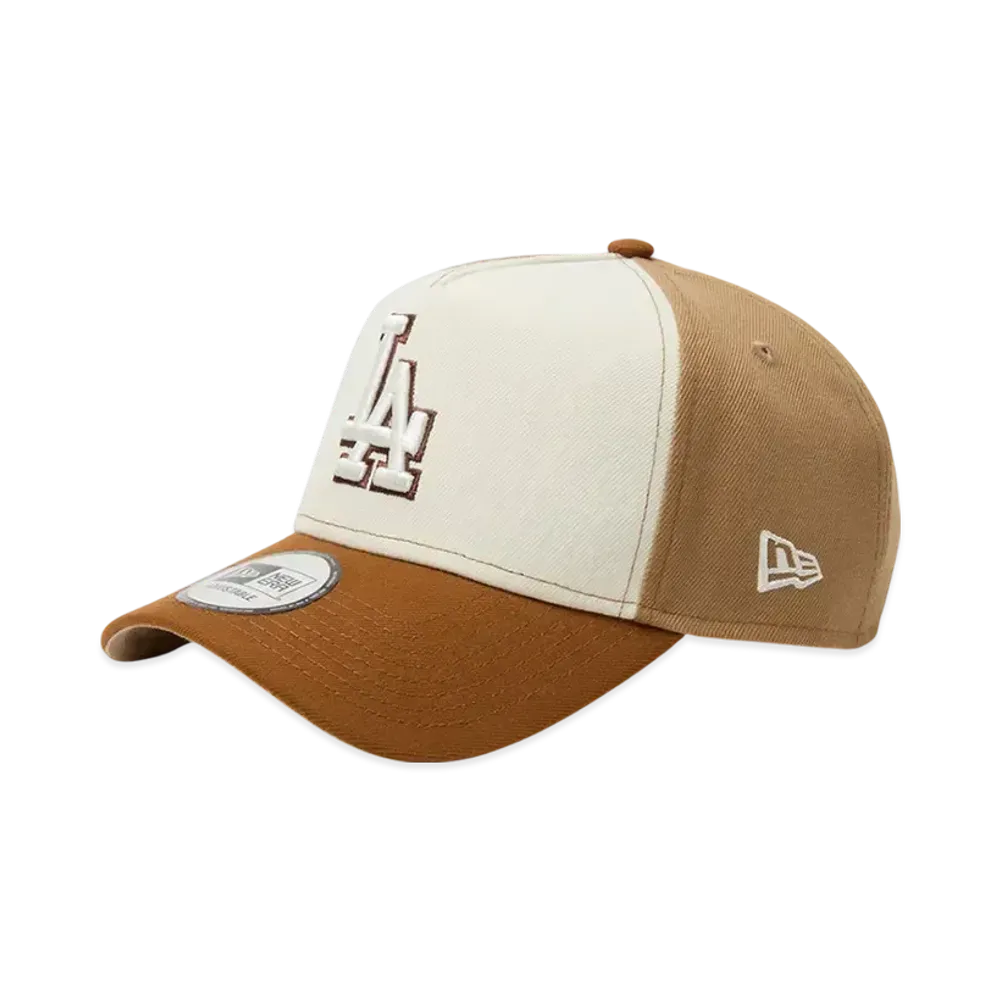 NEW ERA 9Forty A-Frame Pancakes Los Angeles Dodgers "Toasted Peanuts/Wine Coke/Khaki"