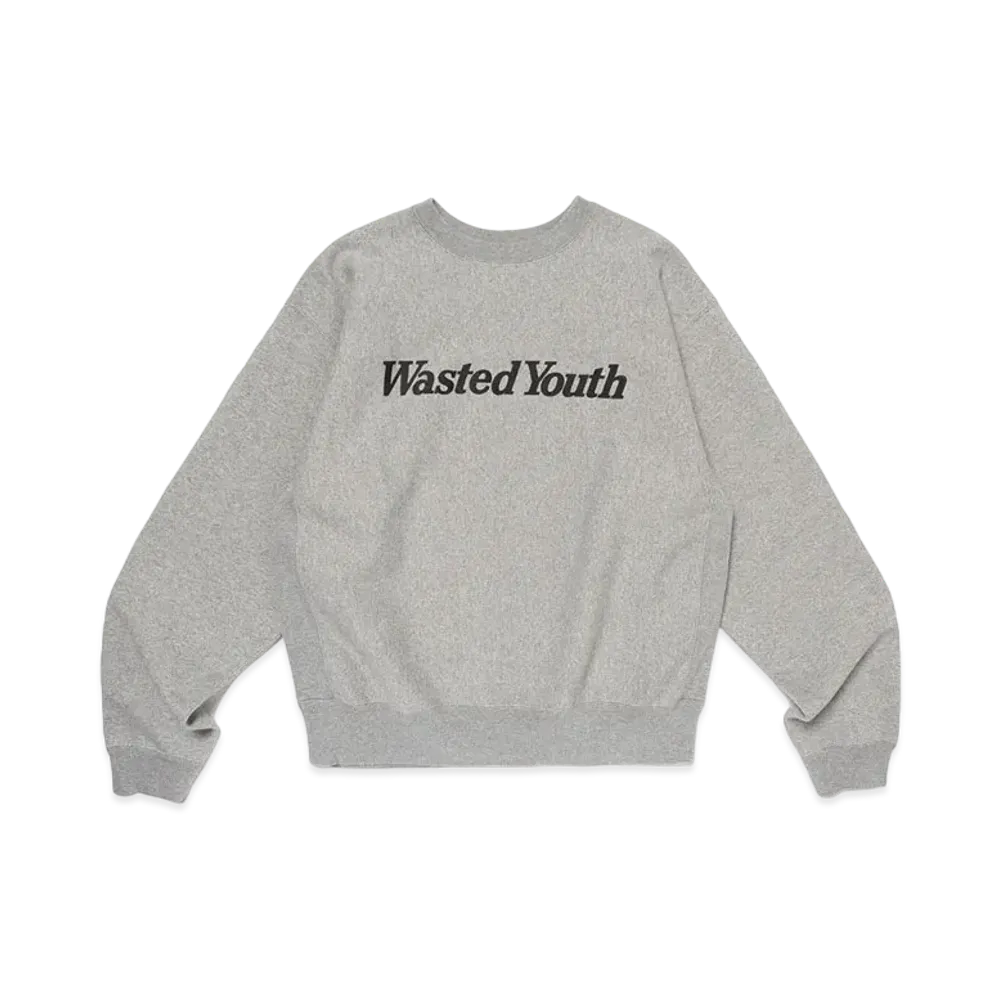Wasted Youth Heavy Weight Sweatshirt#1 "Gray" / VERDY