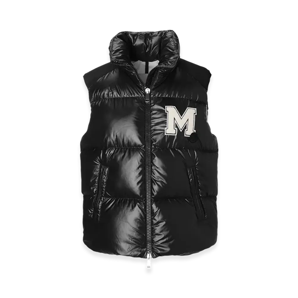 MONCLER Womens Oder Down Vest "Black"