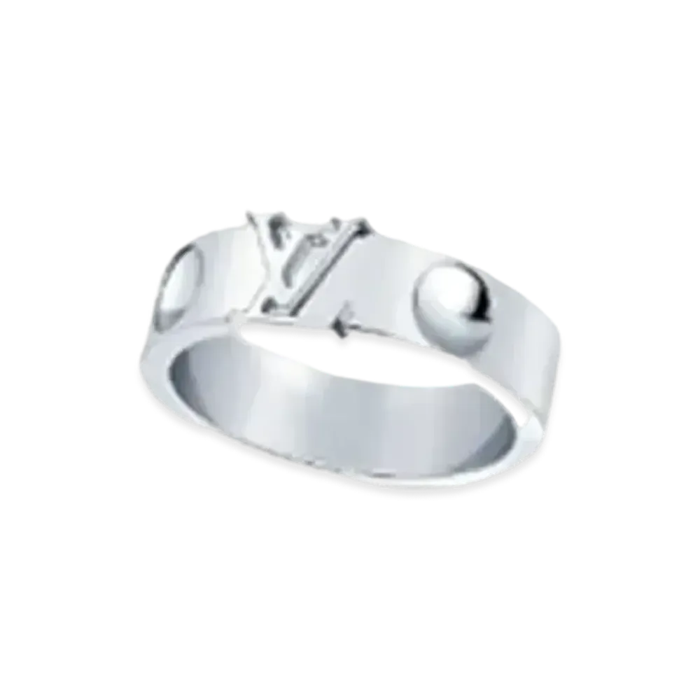 Louis Vuitton Empreinte Ring "White Gold"